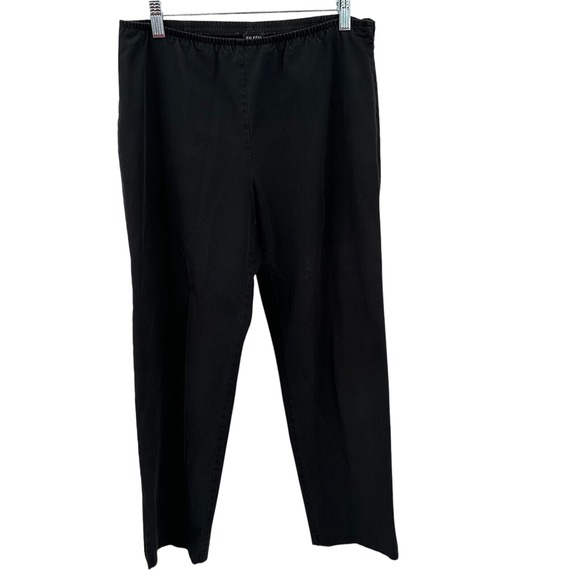 Eileen Fisher Pants - Eileen Fisher Women S Designer Business Straight Leg Zip Up Black Dress Pants